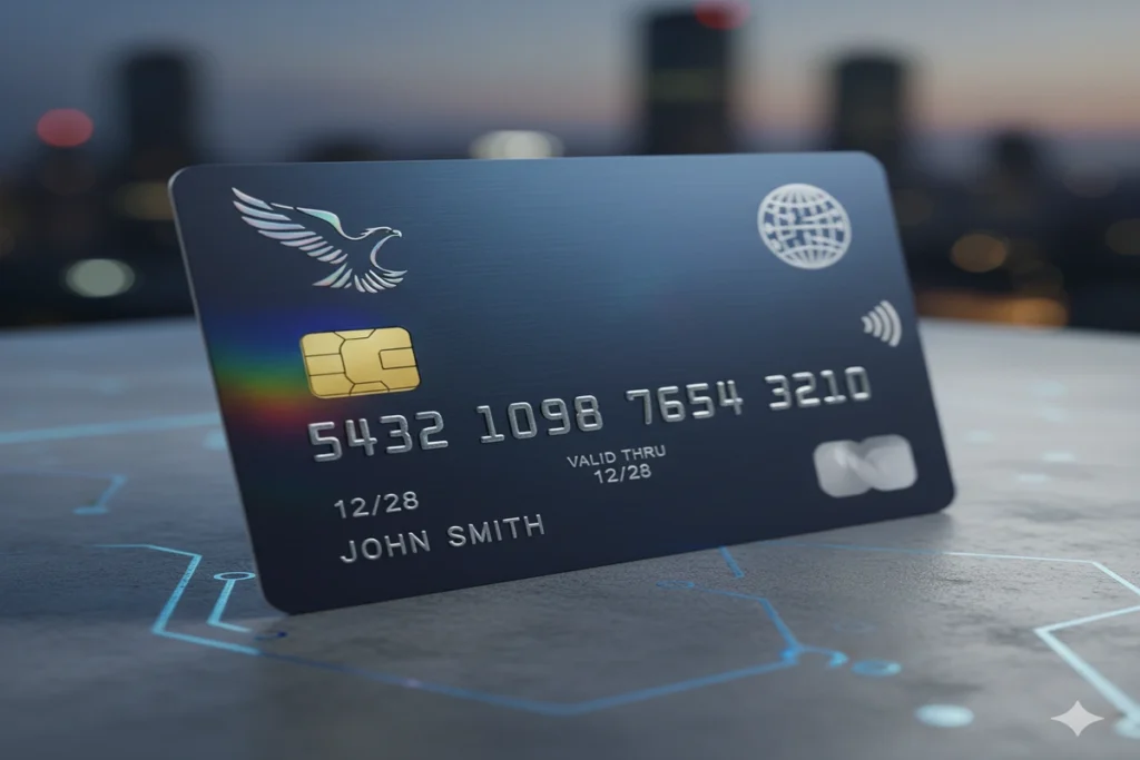 Illustration of credit card, wallet, and dollar symbol representing the best credit card in USA, credit card comparison, and smart financial decisions