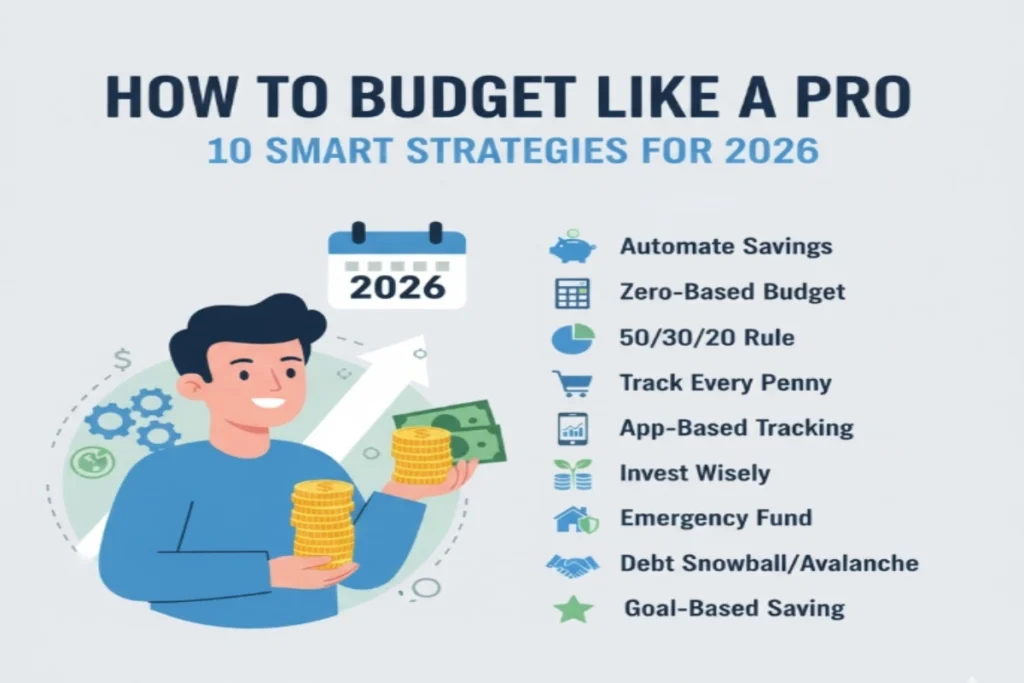 How to Budget Like a Pro,10 smart strategies for 2026 budgeting like a pro, including automating savings and using the 50/30/20 rule