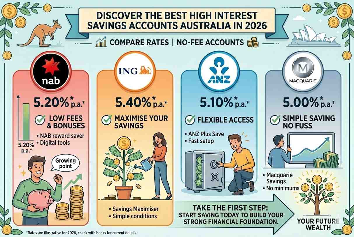 High Interest Savings Accounts Australia (Best Rates & No Fees Guide 2026)